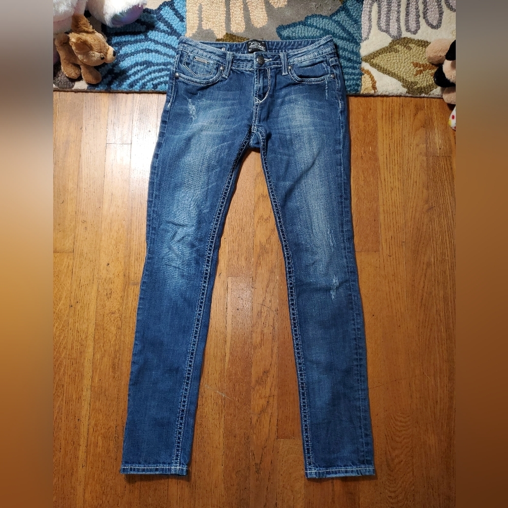 Rerock For Express Low Rise Skinny Jeans